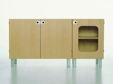 2K-SKÅP - Wood veneer bedside table by Karl Andersson - view 3